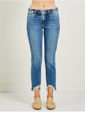 Joe's Jeans Skyler Medium Blue Straight Leg Size 27